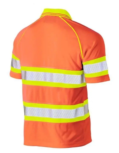 Picture of Bisley, Taped Double Hi Vis Mesh Polo